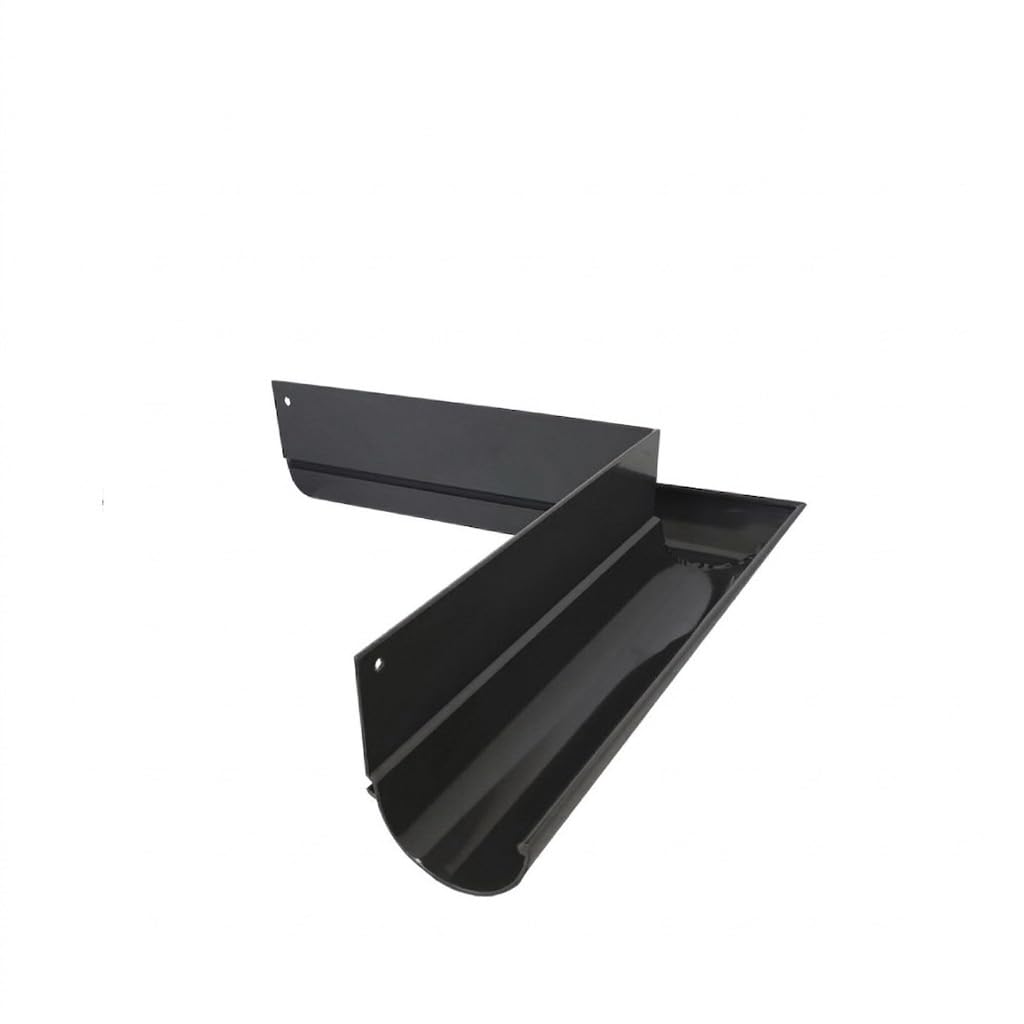 Renoplast R50 Dachrinne 200 cm Aluminium RAL 7024 Graphitgrau – Dachrinne Balkon Terrasse Entwässeru