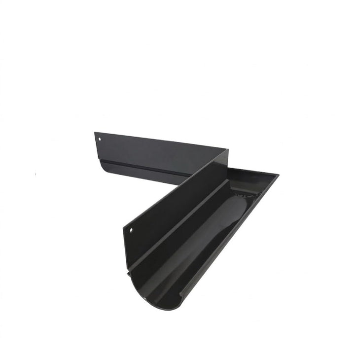Renoplast R50 Dachrinne 200 cm Aluminium RAL 7024 Graphitgrau – Dachrinne Balkon Terrasse Entwässeru
