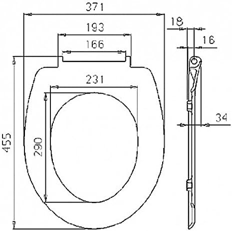 WOLTU WC-Sitz aus Duroplast, WC-Sitz mit Softclose-Funktion, WS2763 Strand, Strand