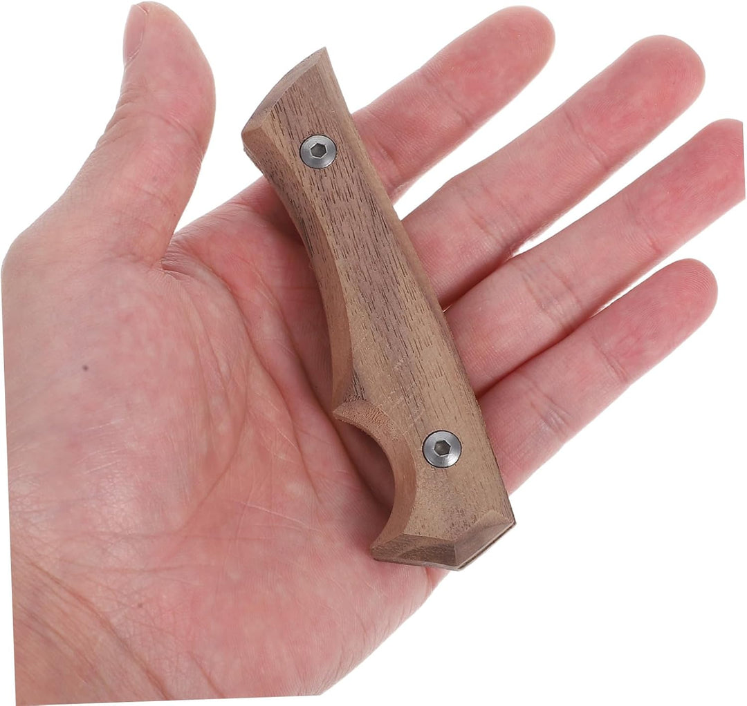 Ergonomischer Messergriff aus Buchenholz Langlebiger Ersatzgriff für Küchenmesser und Spatel Bequeme
