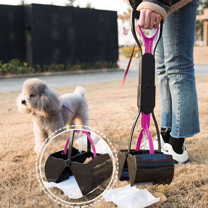 Tragbare Hundekotgreifer, Kotgreifer Hunde, Yard Hund Pooper Scooper mit Abfallbeutel Spender, Faltb