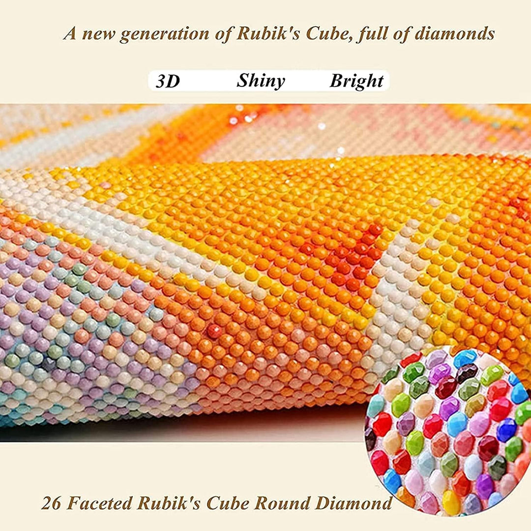 LXTOPN Diamond Painting Traktor Bilder,5D Vollbohrer Malen Nach Zahlen Grün Traktor dekor Bild Set,M