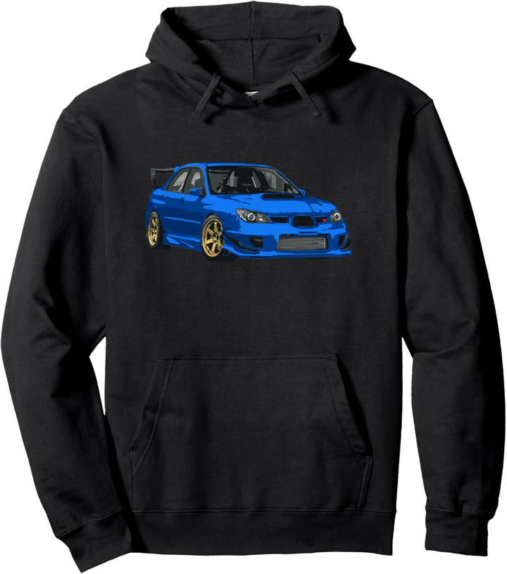 JDM Auto Rallye Blau Pullover Hoodie