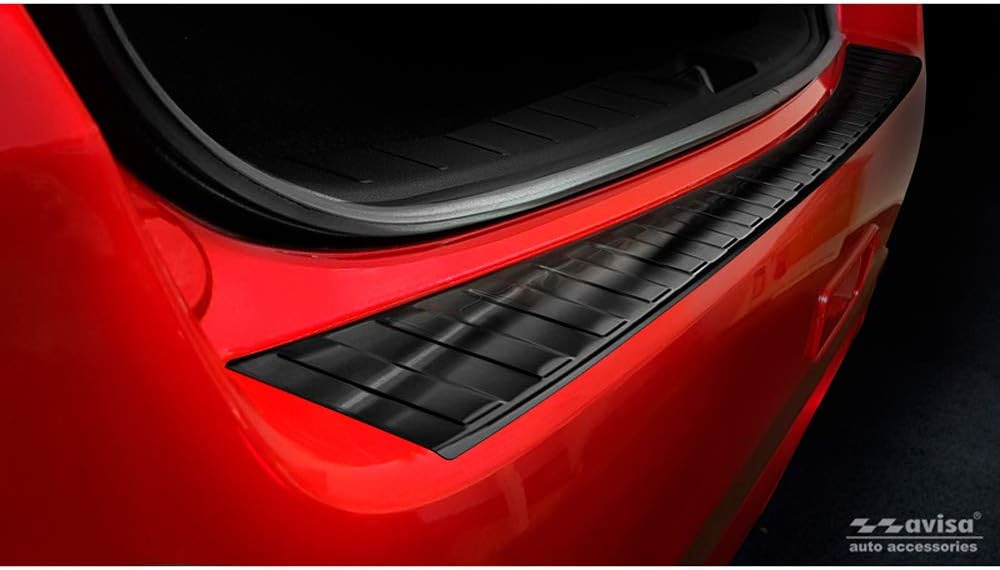 Avisa Schwarz Edelstahl Heckstossstangenschutz kompatibel mit Mitsubishi ASX Facelift 2019- &