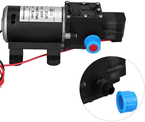 Membranpumpe DC 12 V, Selbstansaugend Wasserpumpe Hochdruck Wasserpumpe Membran pumpe mit einstellba