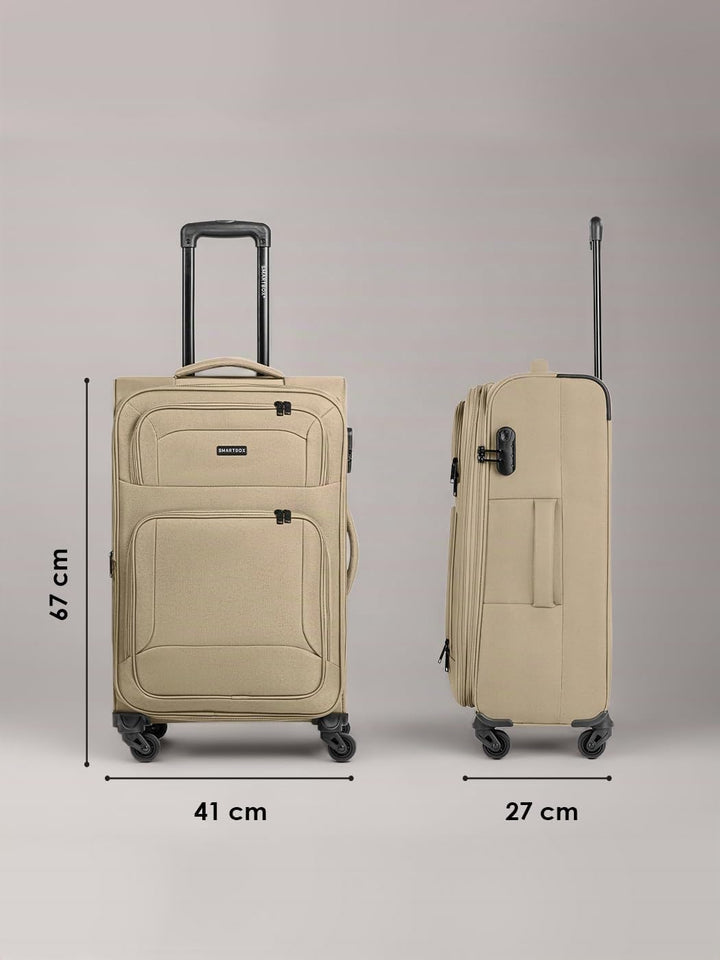 Smartbox Weichgepäck Check-in Koffer für Damen &amp; Herren | Mittelgrosser Trolley 41 x 27 x 67 cm | 4