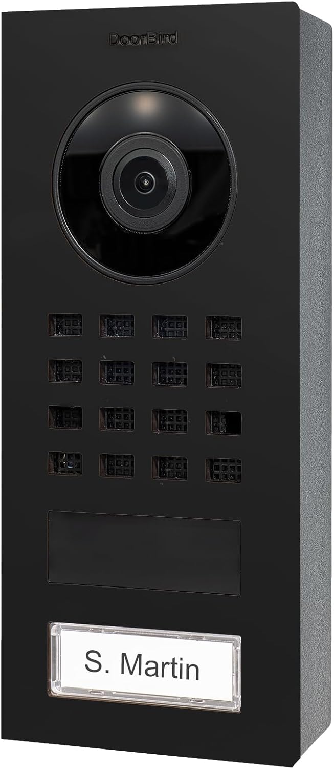 DoorBird D11 Business-Set | Set aus Video-Türsprechanlage in Graphitschwarz, Video-Innenstation in S