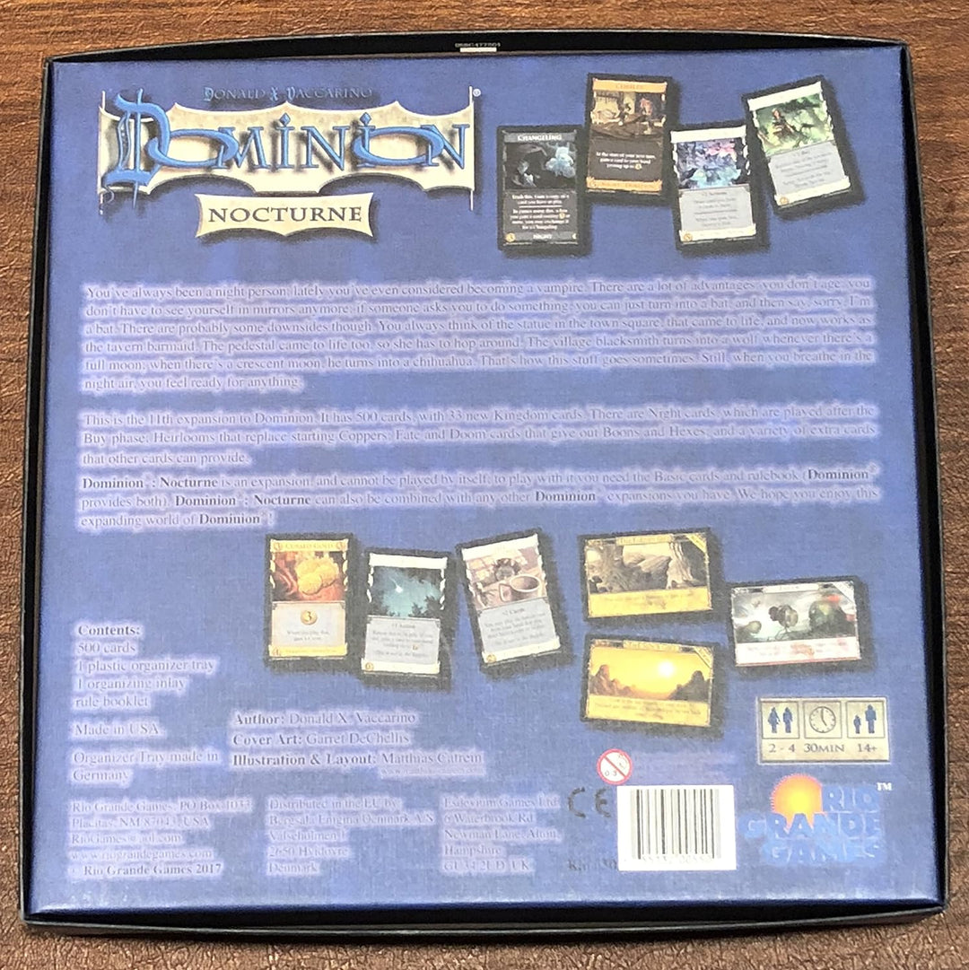 Rio Grande Games Dominion: Nocturne“, RGG550- Englisch, Dominion: Nocturne