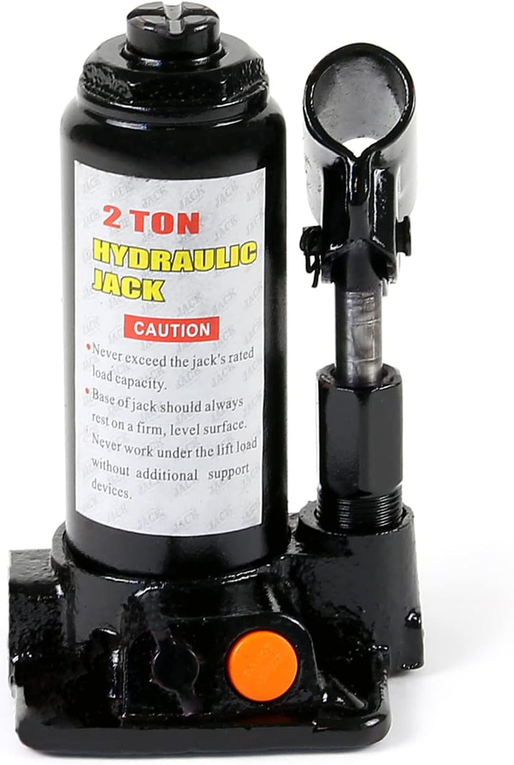 Wiltec Hydraulischer 2t Flaschen-Wagenheber, Stempelwagenheber mit Slow down Funktion, Autoheber 158