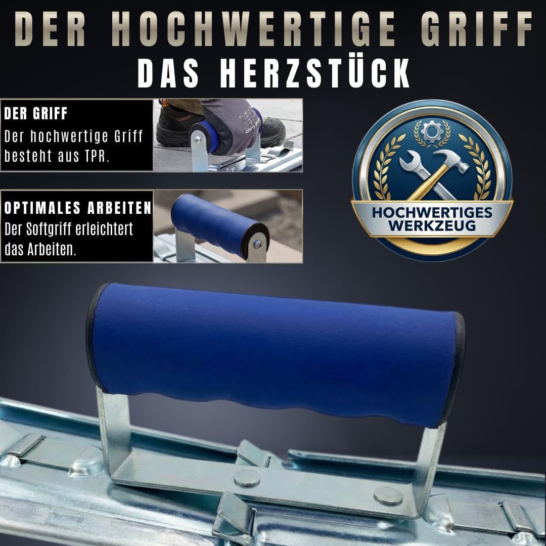 Pangolino Plattenheber - Verstellbarer Terrassenplatten-Träger mit ergonomischem Handgriff - Maximal