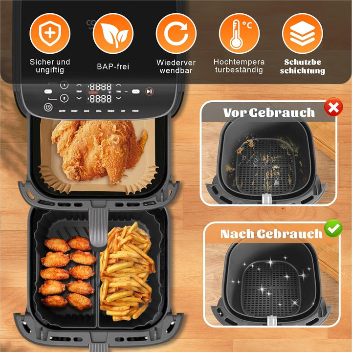 Heissluftfritteuse Zubehör - Airfryer Zubehör für COSORI 5,5L 6L 6,2L Turbo Tower Pro Smart 10,8L, N