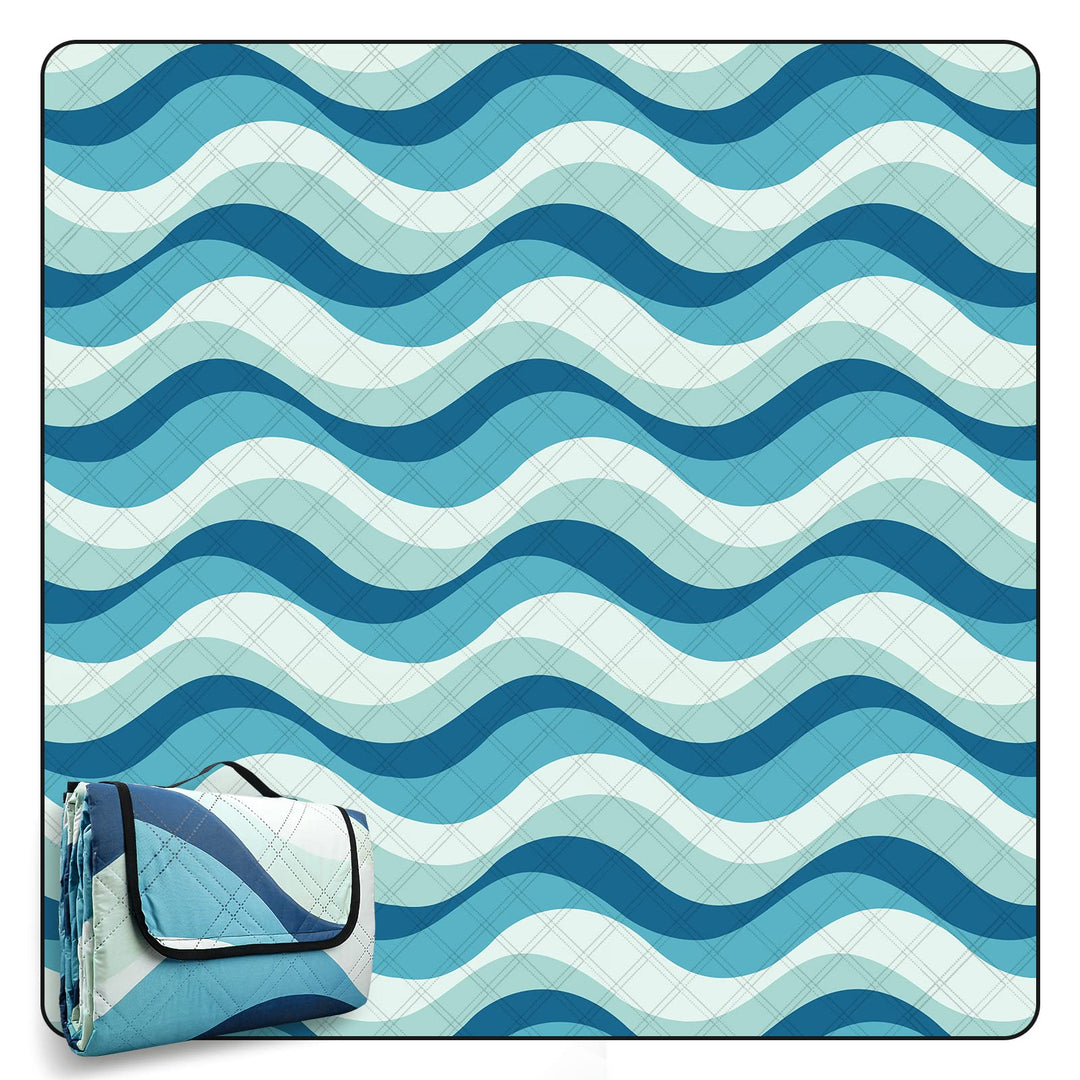 COVACURE Picknickdecke 200x200 cm XXL – Wasserdicht, Sandfrei & Waschbar – Isolierte Stranddecke für