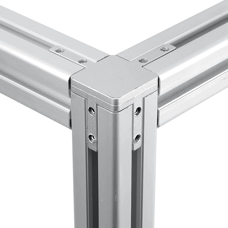 4er 3 Wege Aluprofil Eckverbinder Mit Schrauben, Eckhalterung Nut 6/8 Für Aluminium-Extrusionsprofil