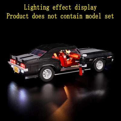 GEAMENT LED Licht-Set Kompatibel mit Lego Chevrolet Camaro Z28 - Beleuchtungsset für Creator 10304 B