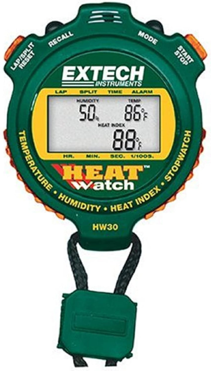 Extech Feuchte/Temperatur-Stoppuhr, 1 Stück, HW30 HW30 HeatWatch Feuchtigkeit/Temperatur Stoppuhr, H