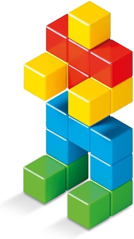 Geomag Magicube - 24 Würfel - Magnetisches Konstruktionsspielzeug für Kinder - Green Line - Lernspie