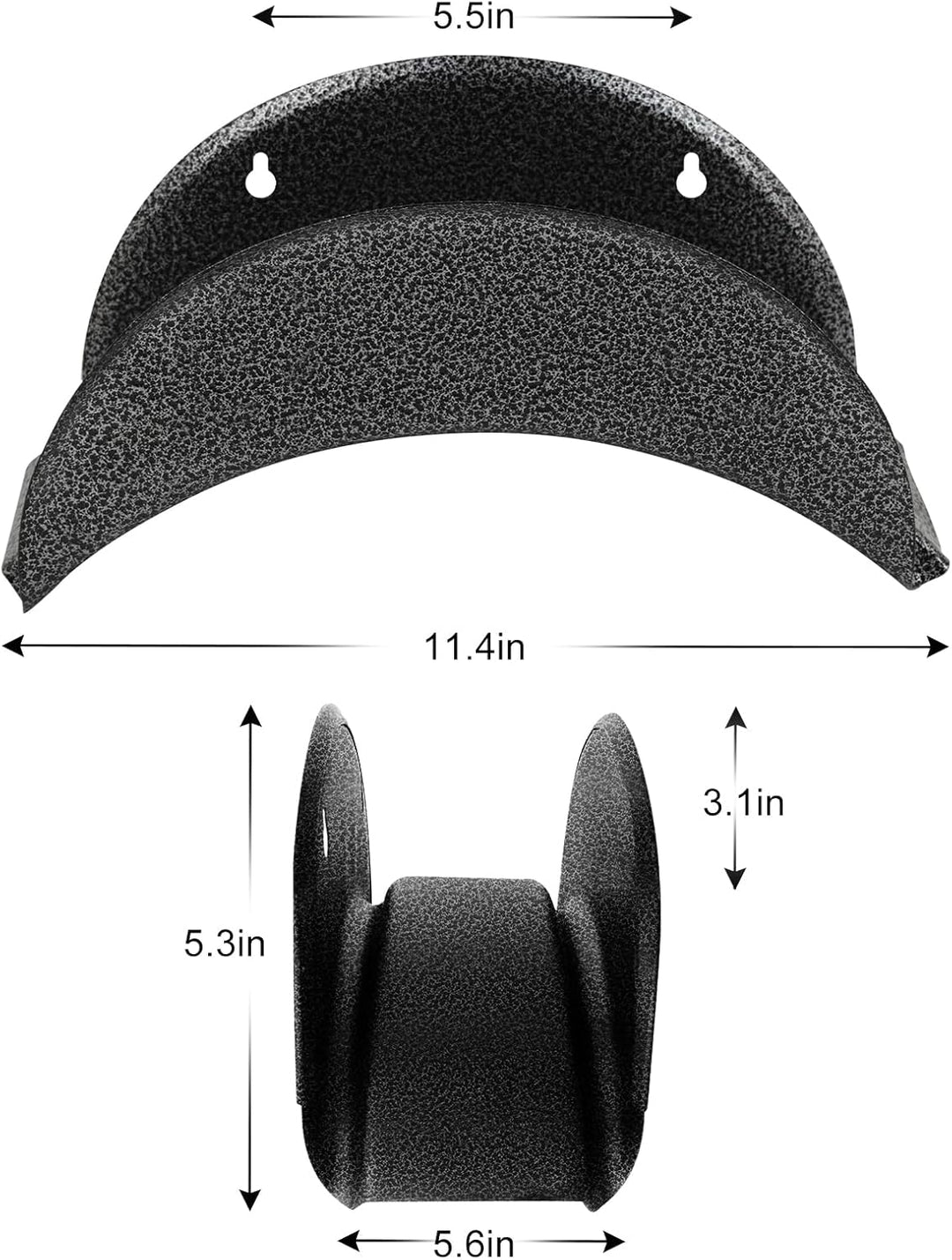 GARTOL Schlauchaufhänger aus Hartstahl, 2Stück Wandhalterung (Gartenschlauchhalter, Autoschlauch und