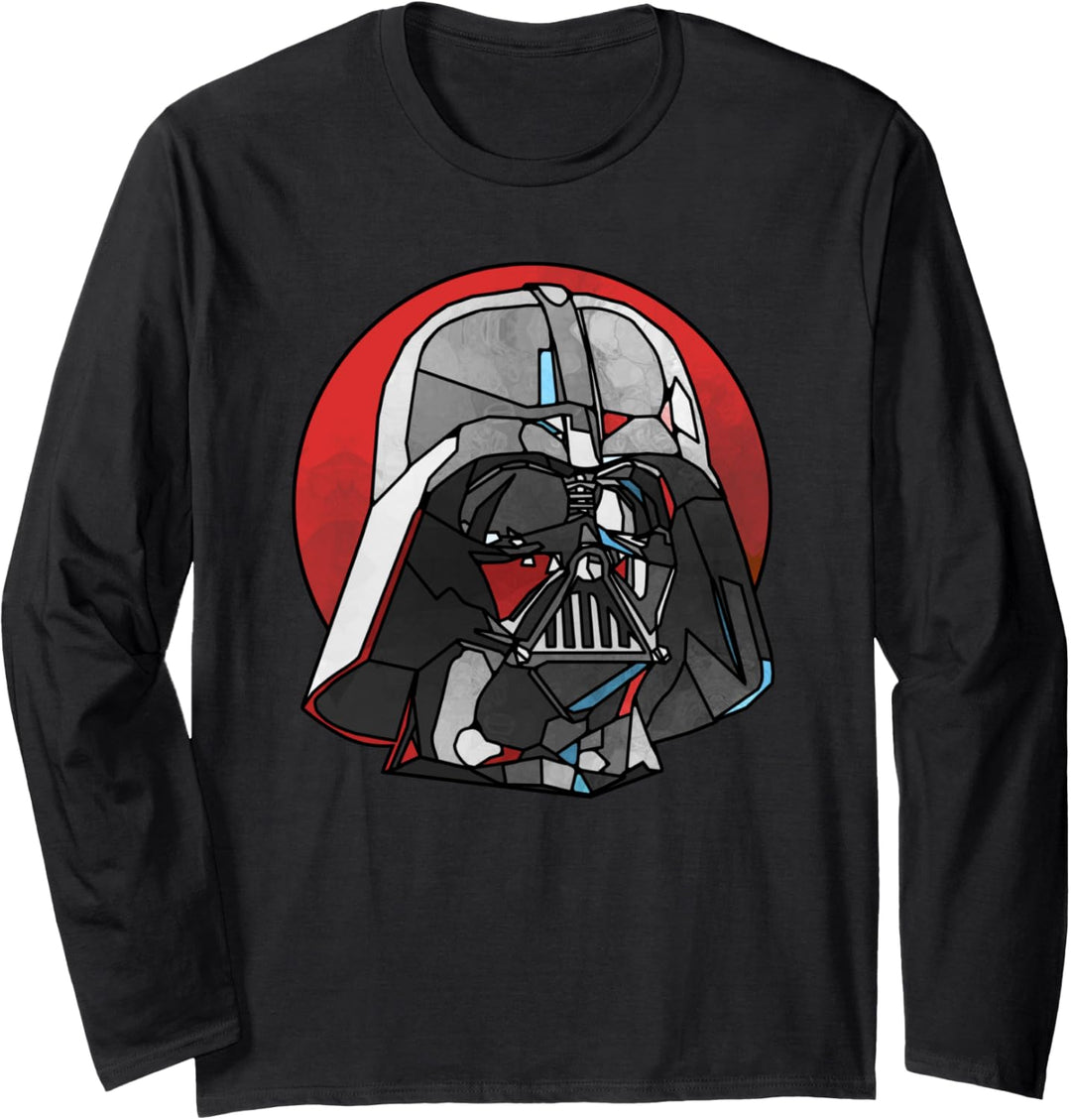 Star Wars Stained Glass Darth Vader Langarmshirt