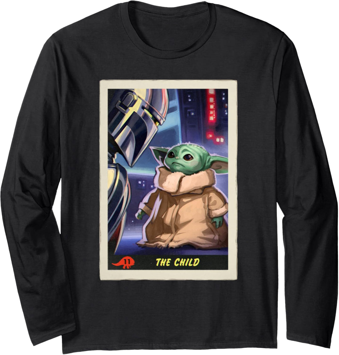 Star Wars The Mandalorian The Child Trading Card Langarmshirt