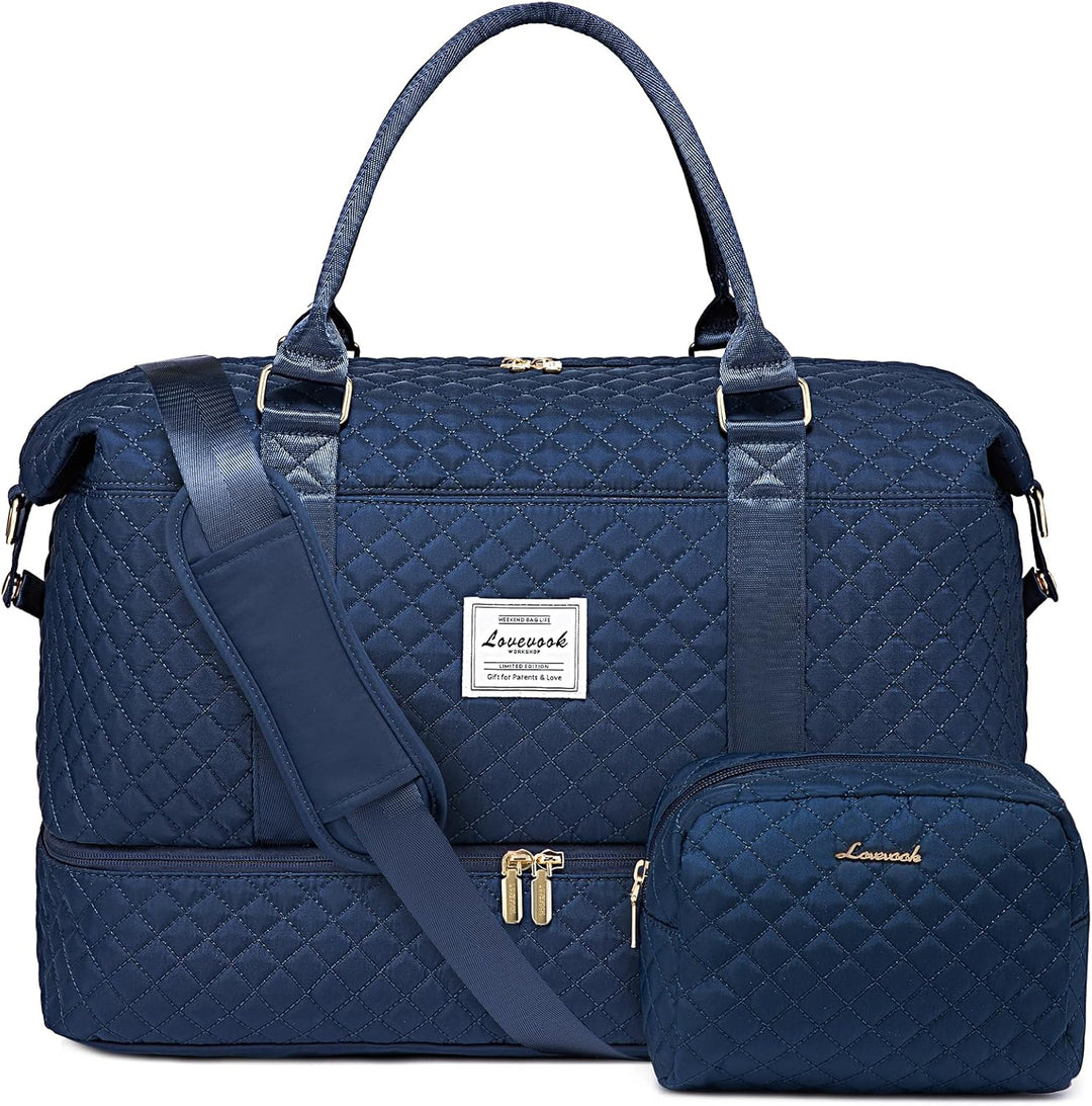 LOVEVOOK Reisetasche Sporttasche Damen Gross Handgepäck Tasche mit Kulturbeutel Weekender Travel Duf