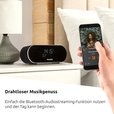 TechniSat DIGITRADIO 53 BT – Premium-Stereo-Radiowecker mit USB-Ladefunktion (DAB+, UKW, Uhr-/ Datum