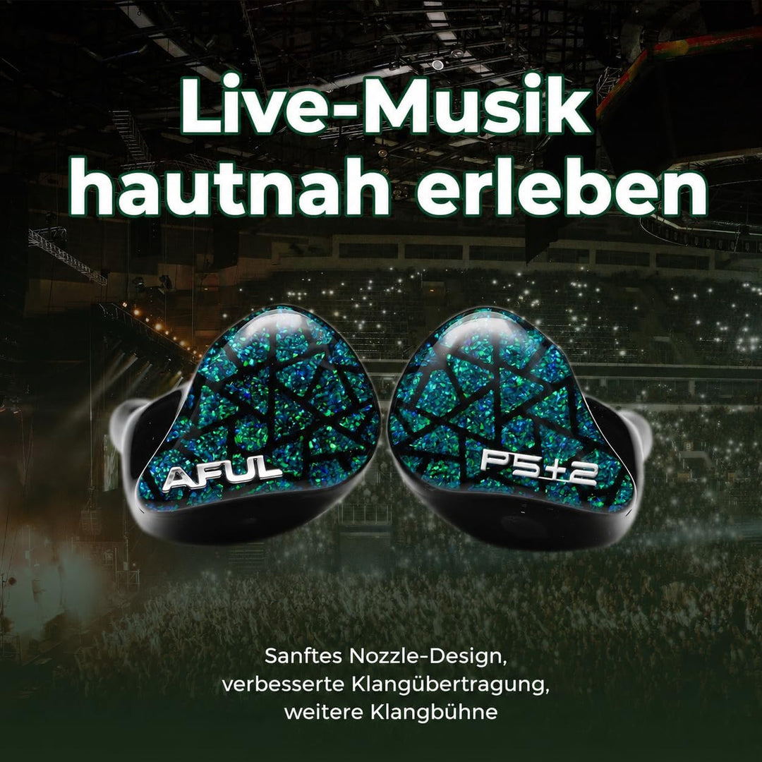 HiFiGo AFUL Performer 5+2/7 IEMs, 1Micro Planar + 2DD + 4BA In-Ear-Monitor mit 3D-Gedruckter Akustik