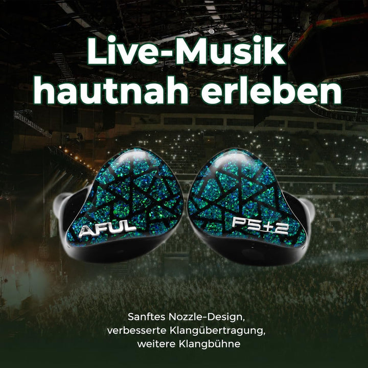 HiFiGo AFUL Performer 5+2/7 IEMs, 1Micro Planar + 2DD + 4BA In-Ear-Monitor mit 3D-Gedruckter Akustik