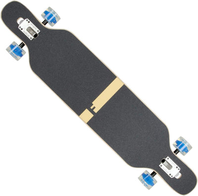 FunTomia Longboard mit 3 Flex Stufen Drop Through Cruiser Komplettboard Mach1 Speed Kugellager T-Too