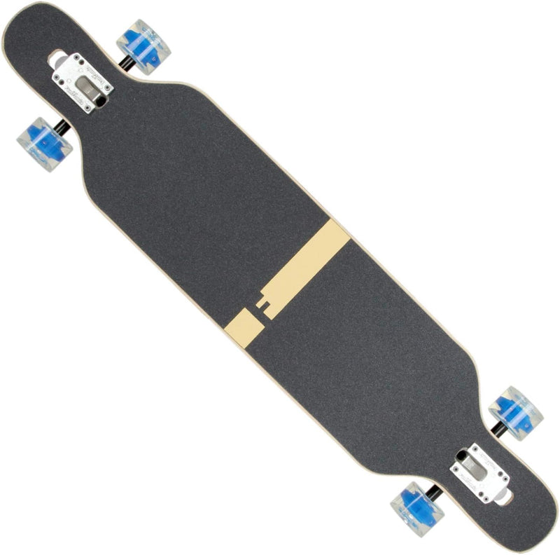 FunTomia Longboard mit 3 Flex Stufen Drop Through Cruiser Komplettboard Mach1 Speed Kugellager T-Too