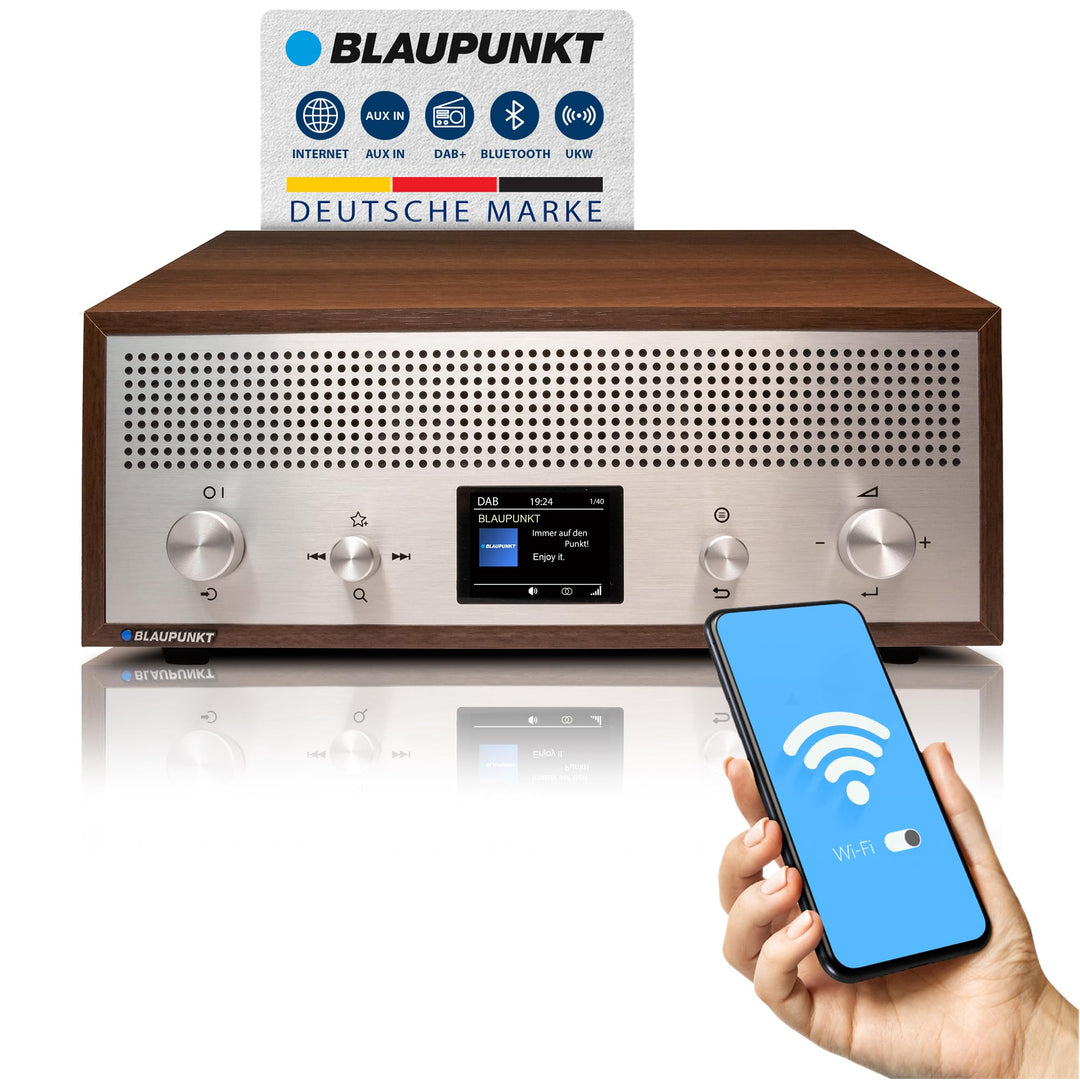 BLAUPUNKT Verona RXD 190 DAB+ mit AUX IN und Bluetooth - 15 Watt RMS Radio mit LC-Farbdisplay, Radio