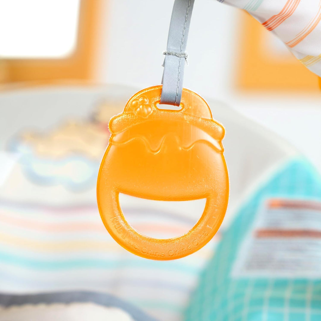 Disney Baby Winnie Puuh Hunny Hues Babywipper von Bright Starts mit beruhigenden Vibrationen, Unisex