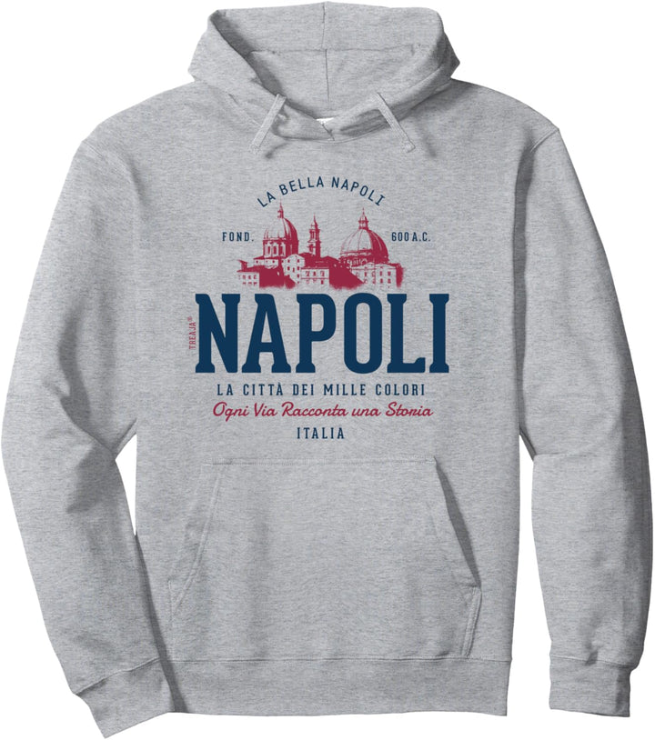 Italien Retro-Stil Vintage Neapel Pullover Hoodie