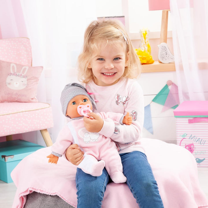 Bayer Design 93829AA My Piccolina Interactive Puppe mit Funktion, sprechend, Babylaute, bewegt den M