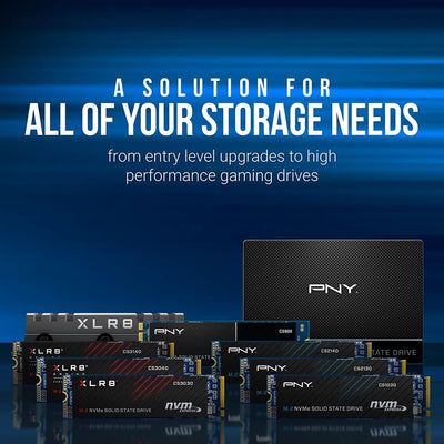 PNY CS2140 500GB M.2 NVMe Gen4 x4 Internal Solid State Drive (SSD), up to 3600MB/s - M280CS2140-500-