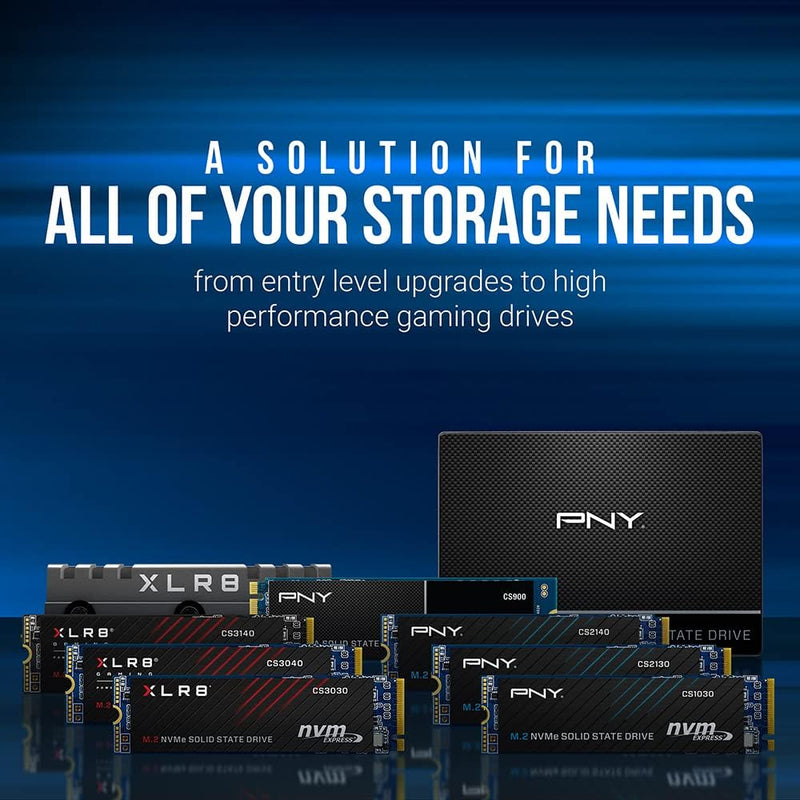 PNY CS2140 500GB M.2 NVMe Gen4 x4 Internal Solid State Drive (SSD), up to 3600MB/s - M280CS2140-500-