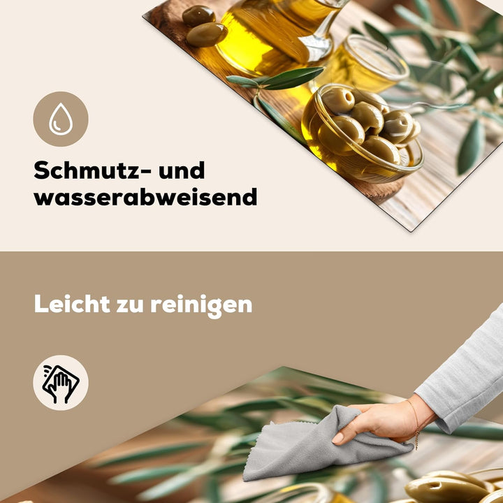 Herdabdeckplatte Einteilig Ceranfeld Abdeckplatte für Induktionsschutz Ceranfeldabdeckung Vinyl Herd