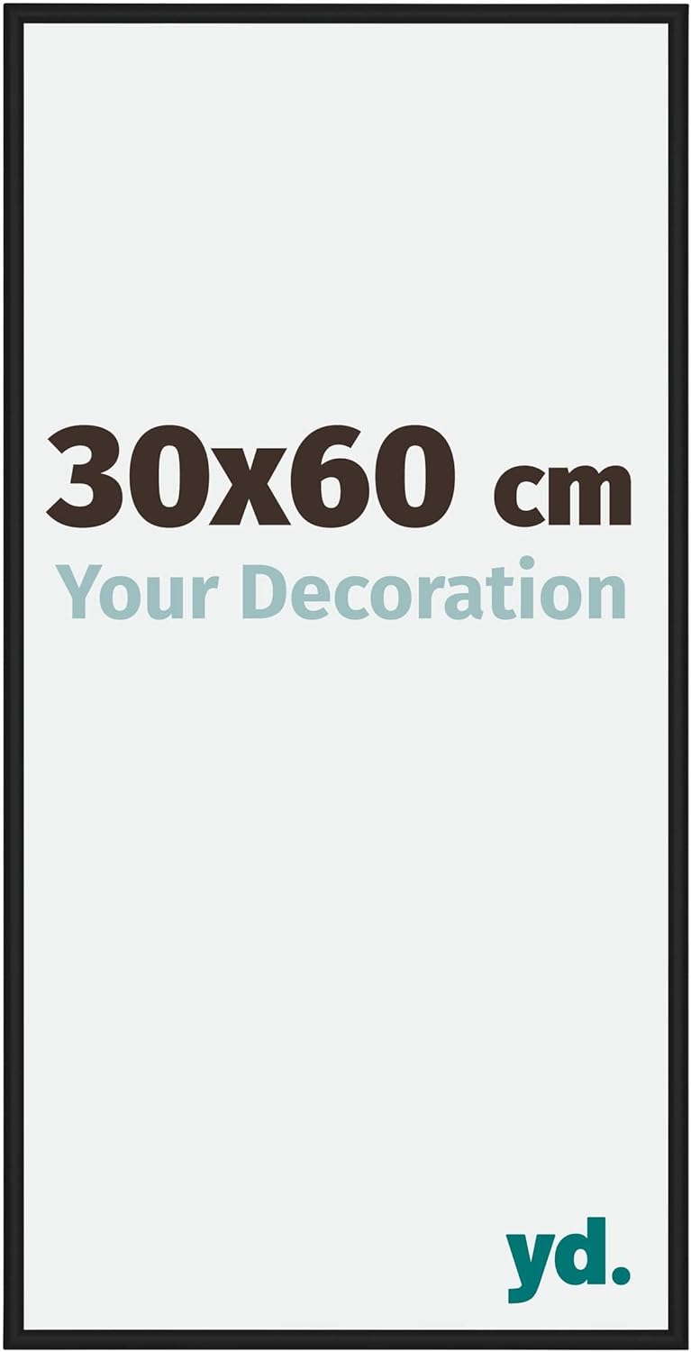 yd. Your Decoration - Bilderrahmen 30x60 cm - Bilderrahmen aus Aluminium mit Acrylglas - Antireflex