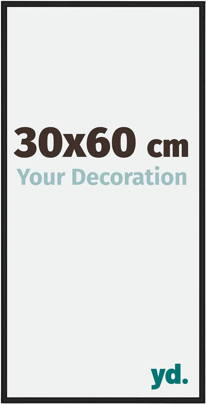 yd. Your Decoration - Bilderrahmen 30x60 cm - Bilderrahmen aus Aluminium mit Acrylglas - Antireflex