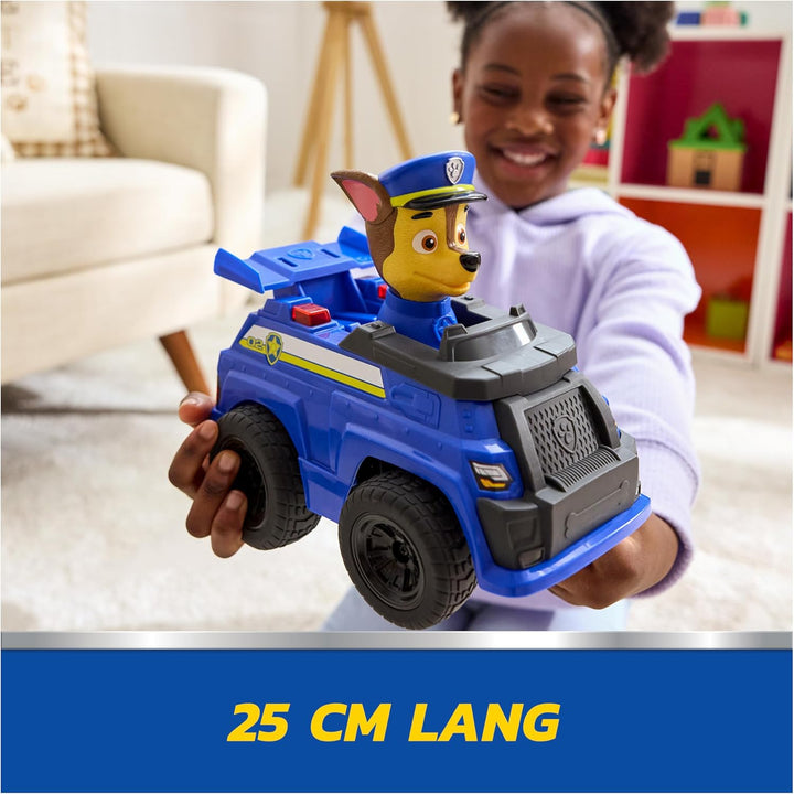 PAW PATROL – Chases ferngesteuertes Polizeiauto mit Lichteffekten, ca. 25 cm, einfache Steuerung mit