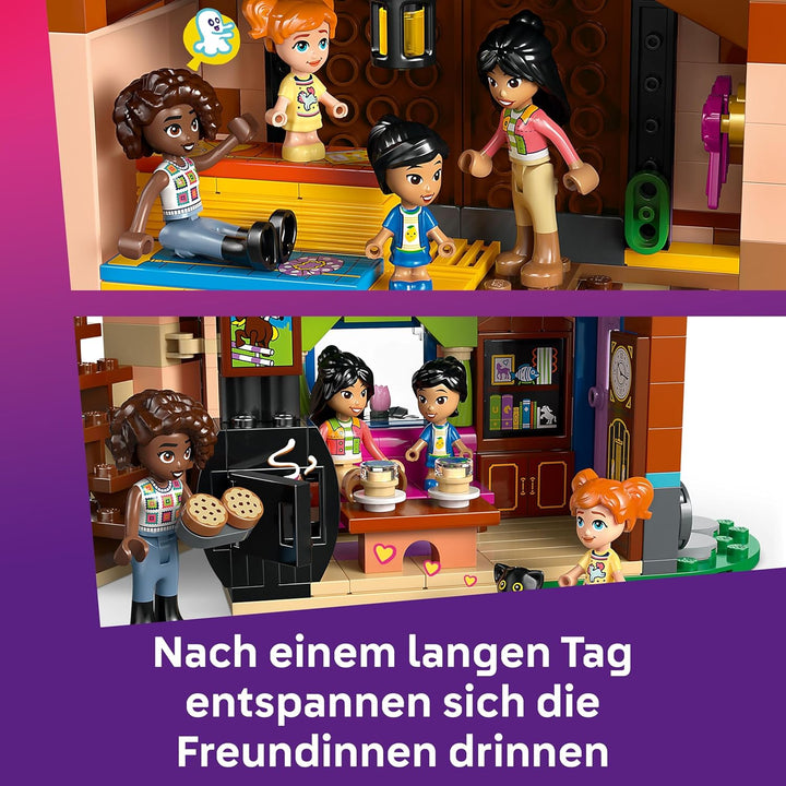 LEGO Friends Ponyhof &amp; Stall - Kreatives Spielset mit 2 Spielfiguren, 2 Mikro-Figuren und 4 Tieren -