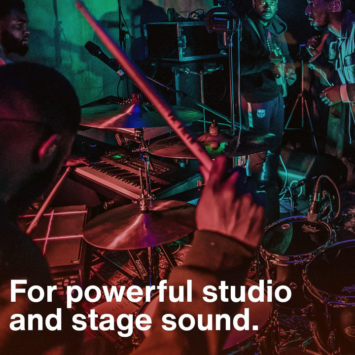 Drum Mikrofon Set BEATKIT Pro mit 7 XLR Mikrofonen – Dynamisch & Kondensator inkl. 1x Kick Drum Mikr