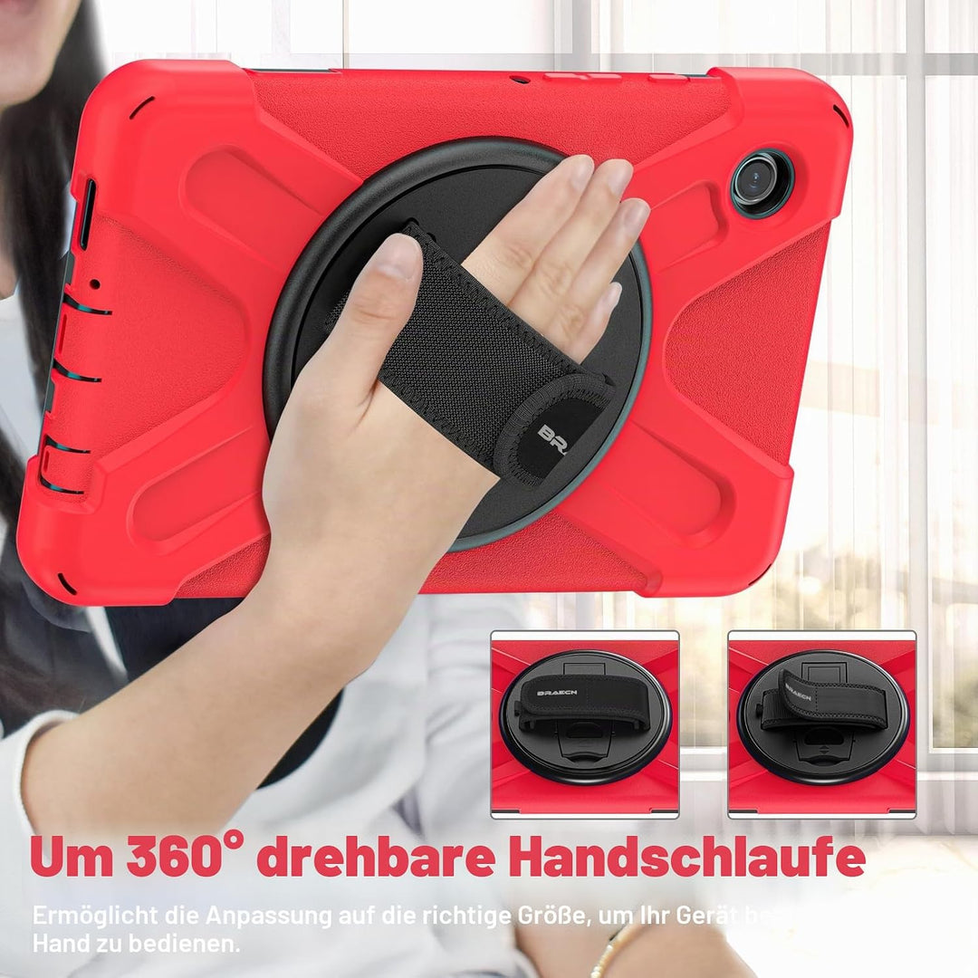 BRAECN für Samsung Galaxy Tab A9 Hülle 8,7 Zoll 2023 SM-X110/X115/X117, Stossfeste Robuste Tragbare