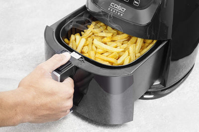 CASO | AF 255 Heissluftfritteuse 3 L, inkl. Grill-Rost | 1 kg, 60-200°C, Leistungsstark 1400 W, ohne