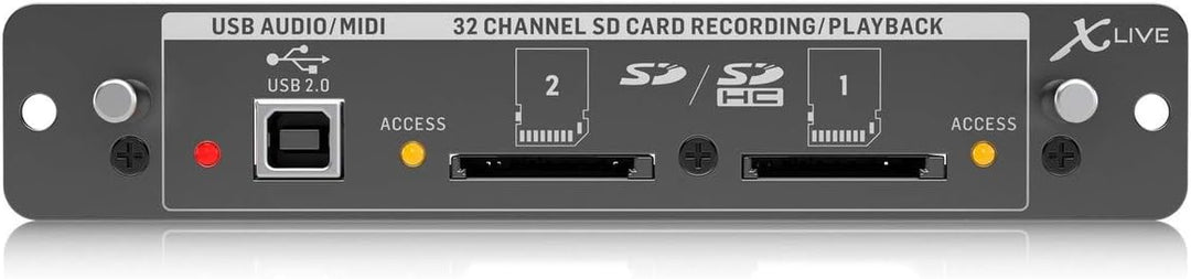 Behringer XLIVE X32-Erweiterungskarte für 32-Kanal-Live-Aufnahme/Wiedergabe auf SD/SDHC-Karten und U