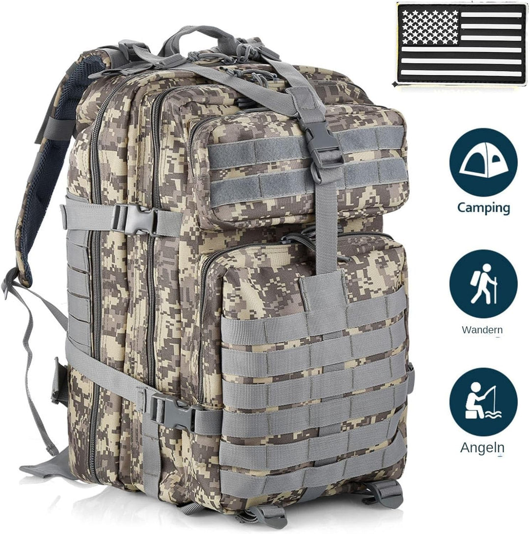 50L Strapazierfähiger Nylon Wasserdichter Angeln Jagdrucksack Outdoor Militär Rucksäcke Taktische Sp