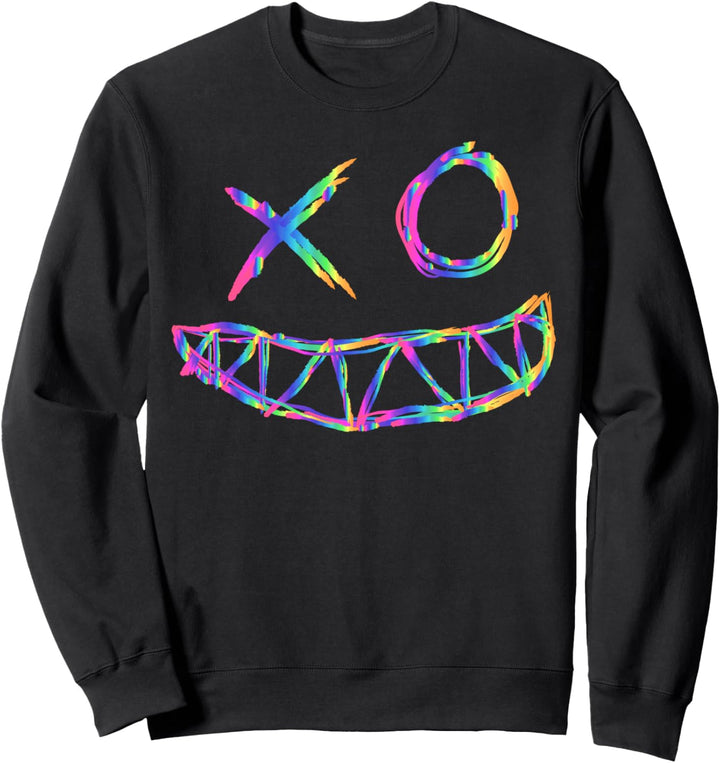 Rainbow Rave Face Festival Tekk T Shirt Men & Woman Sweatshirt