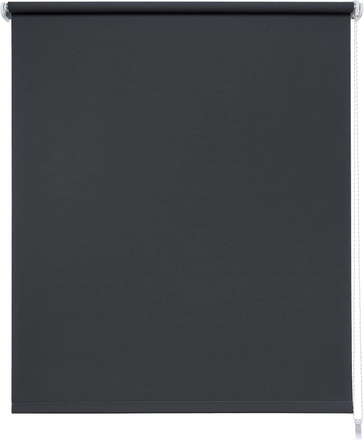 Liedeco® Rollo, Fenster Rollo, Kettenzug-Rollo / 62 x 180 cm (Breite x Höhe), dunkelgrau/lichtdurchl