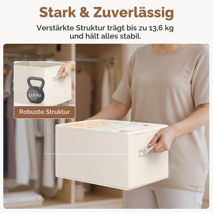 StorageWorks grosser Aufbewahrungskorb Stoff, faltbare Aufbewahrungsbox für Regale, Schränke, Spielz