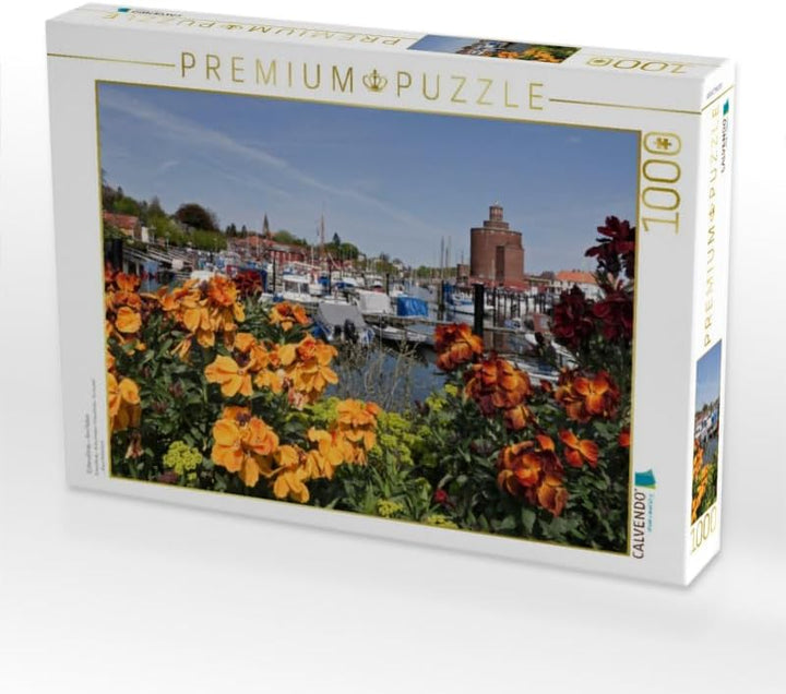 CALVENDO Puzzle Eckernförde - Am Hafen 1000 Teile Lege-Grösse 64 x 48 cm Foto-Puzzle Bild von Klaus