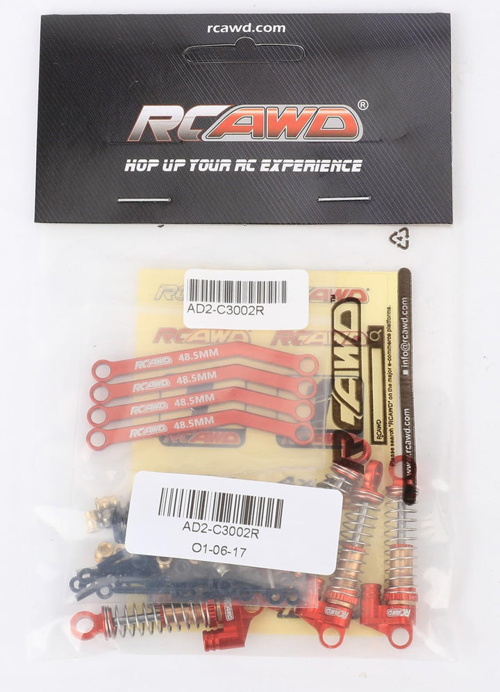 RCAWD RC Auto Stossdämpfer Für FMS FCX24 1/24 & 1/18 Stossdämpfer-Upgrades, verstellbare vordere und